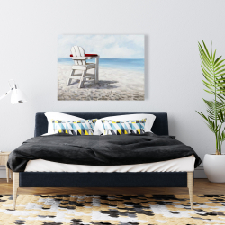 Canvas 36 x 48 - White beach chair