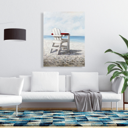 Canvas 36 x 48 - White beach chair