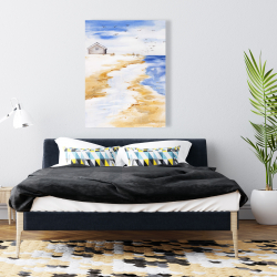 Toile 36 x 48 - Maison sur la plage