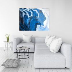 Toile 36 x 48 - Vague abstraite en mouvement