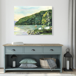 Toile 36 x 48 - Journée en voilier
