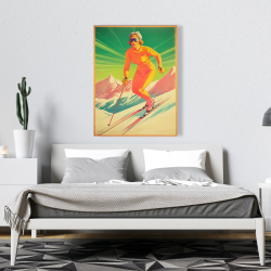 Canvas 36 x 48 - Alpine skier