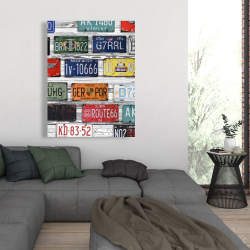 Canvas 36 x 48 - Number plates