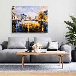 Toile 36 x 48 - Pont par une journée ensoleilée