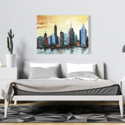 Canvas 36 x 48 - Skyline on cityscape