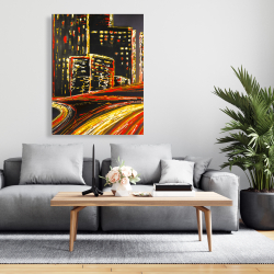 Canvas 36 x 48 - Lively city by night