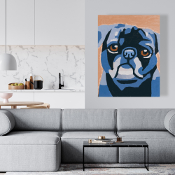 Canvas 36 x 48 - Flash the pug