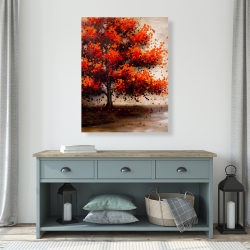 Canvas 36 x 48 - Tree with dotted leaves