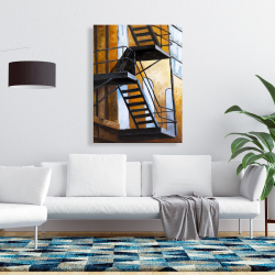 Toile 36 x 48 - Sortie d'un appartement de new york