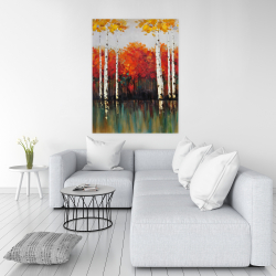 Toile 36 x 48 - Bouleaux en automne