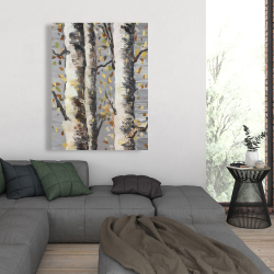 Canvas 36 x 48 - Blossoming birches