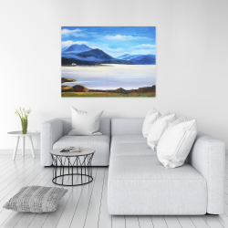 Canvas 36 x 48 - Scottish highlands by a beautiful day