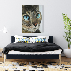 Canvas 36 x 48 - Curious cat portrait