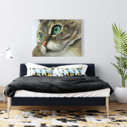 Canvas 36 x 48 - Peaceful cat portrait