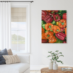 Canvas 36 x 48 - A lot of peppers