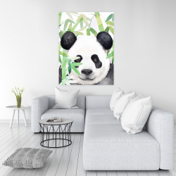 Canvas 36 x 48 - Hidden panda in bamboo