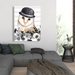 Canvas 36 x 48 - Owl detective