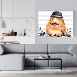 Canvas 36 x 48 - Guinea pig detective