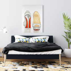 Canvas 36 x 48 - Red and white pumps