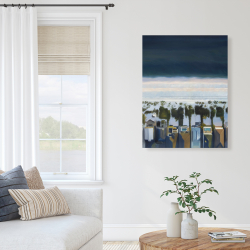 Canvas 36 x 48 - Bird's eye view of beach