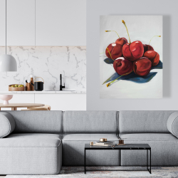 Canvas 36 x 48 - Pile of cherries