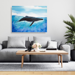Canvas 36 x 48 - Blue whale