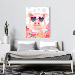 Canvas 36 x 48 - Little pig in love