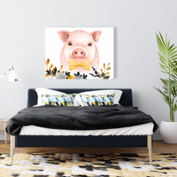Canvas 36 x 48 - Chic pig