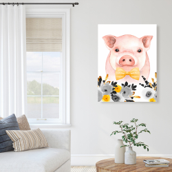 Canvas 36 x 48 - Chic pig