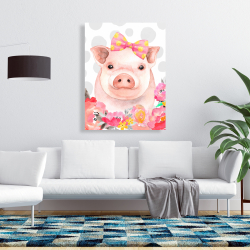 Canvas 36 x 48 - Pretty pig