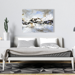 Canvas 36 x 48 - Texturized abstract wave