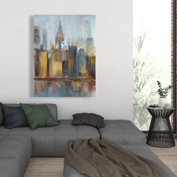 Canvas 36 x 48 - Cityscape with chrysler building