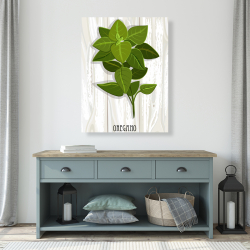 Toile 36 x 48 - Origan sur bois