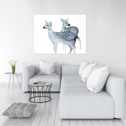 Canvas 36 x 48 - Blue fawns