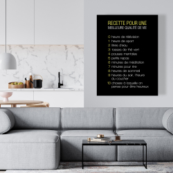 Toile 36 x 48 - Recette du bonheur