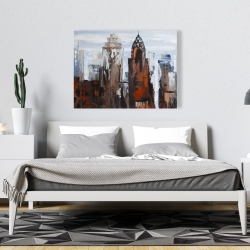 Canvas 36 x 48 - Gray day in the city