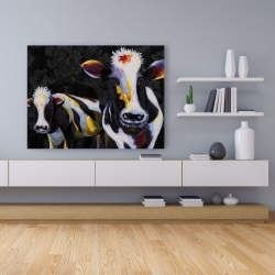 Canvas 36 x 48 - Two funny cows victorian