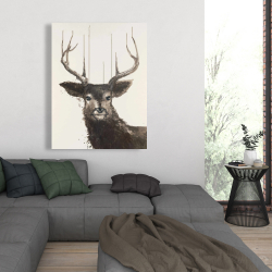 Canvas 36 x 48 - Abstract deer
