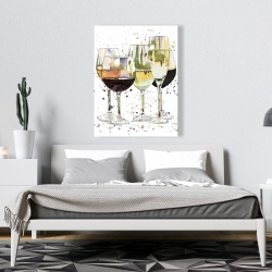 Canvas 36 x 48 - Beautiful wine glasses