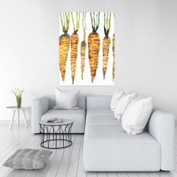 Canvas 36 x 48 - Watercolor carrots