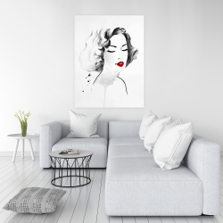 Toile 36 x 48 - Femme aquarelle