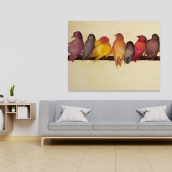 Canvas 36 x 48 - Bird family