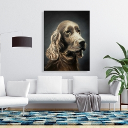 Canvas 36 x 48 - Field spaniel