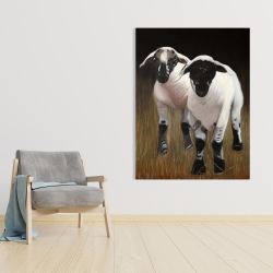 Toile 36 x 48 - Deux agneaux