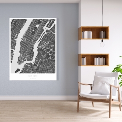 Toile 36 x 48 - Plan graphique de new-york