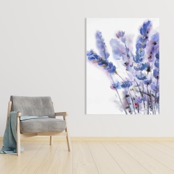Canvas 36 x 48 - Watercolor lavender flowers