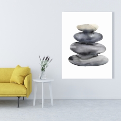 Canvas 36 x 48 - Four hot stones