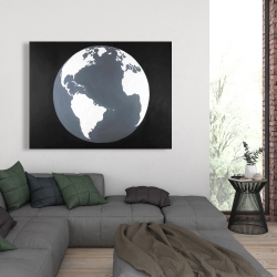 Toile 36 x 48 - Vue satellite de la terre