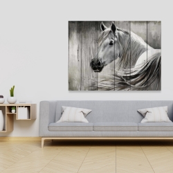 Canvas 36 x 48 - Rustic horse