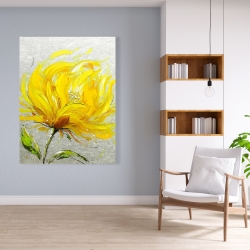 Canvas 36 x 48 - Yellow fluffy flower